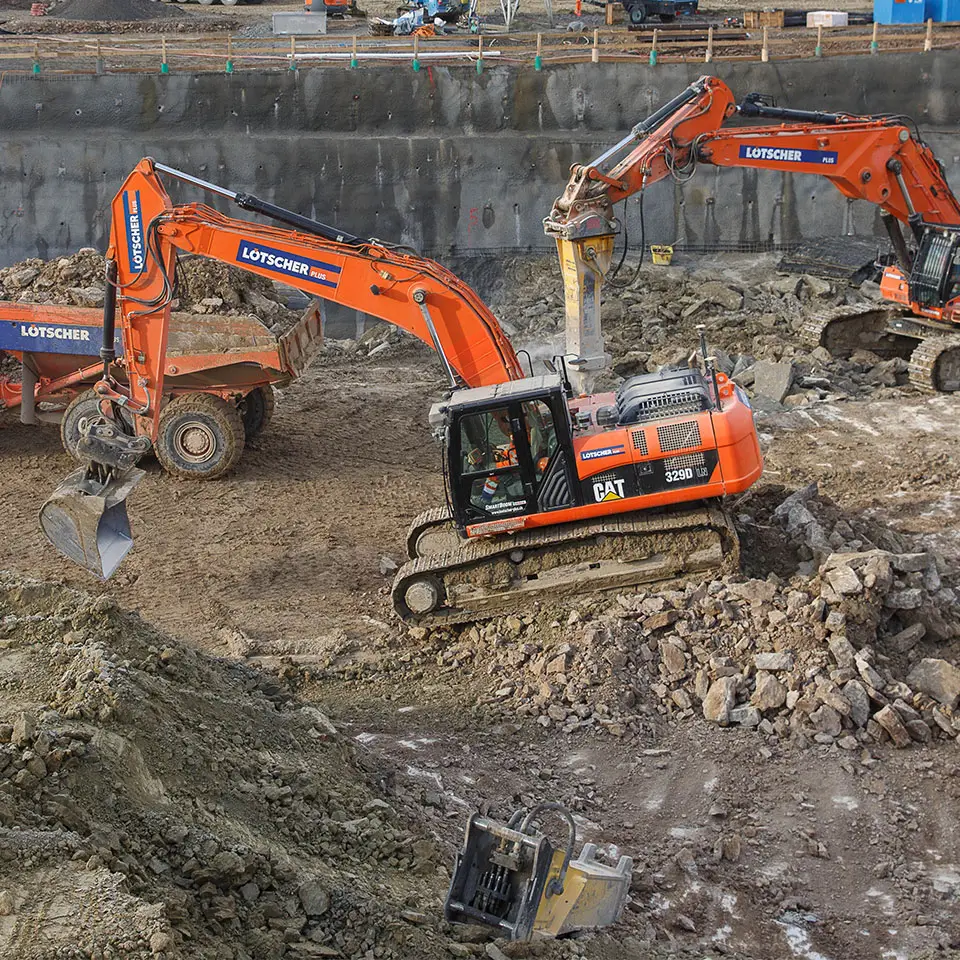 Baugrubentechnik Lötscher Tiefbau AG